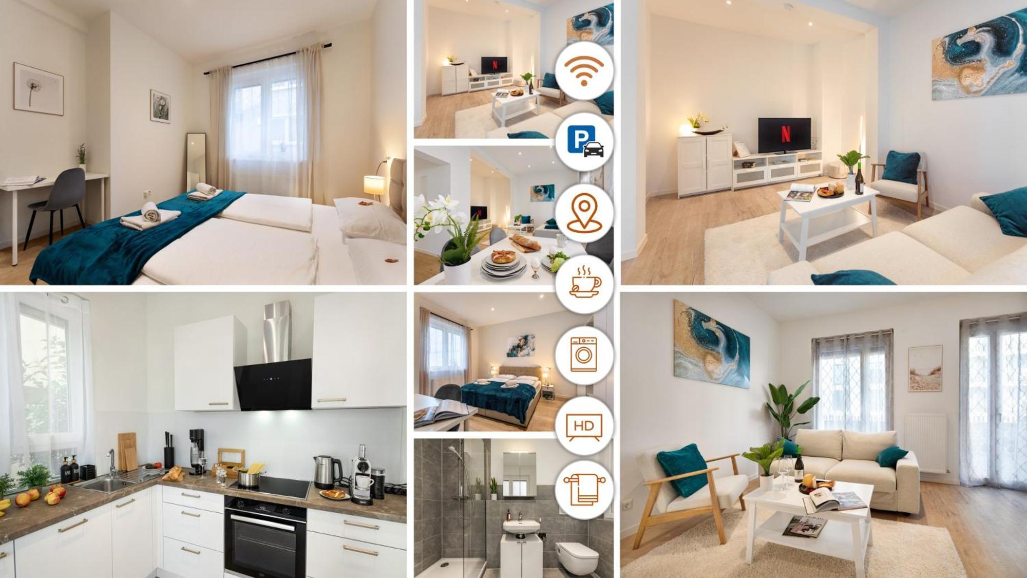 Rosenberg-Suites - Zentral, Stellplatz, Grosse Terasse, Business & Privat 하일브론 외부 사진